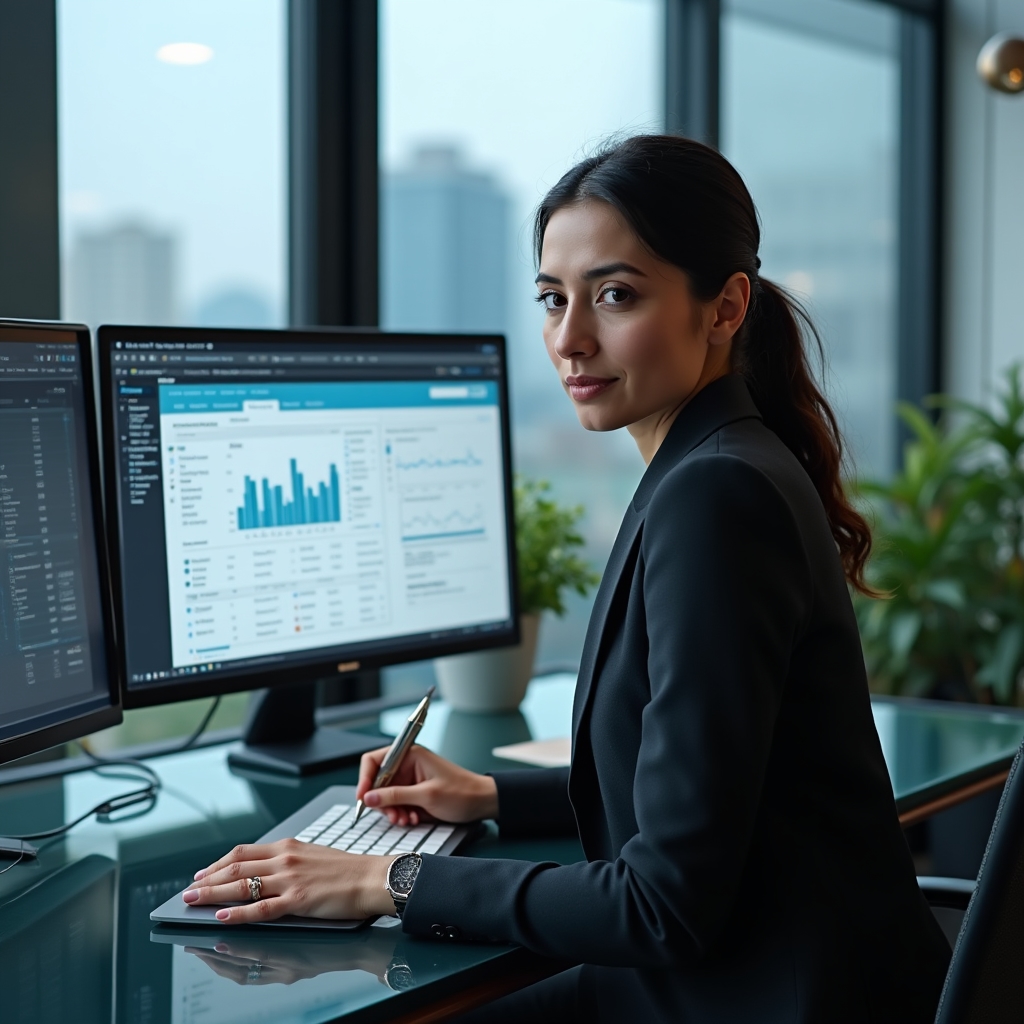 Финансовый директор квазигосударственного предприятия за работой